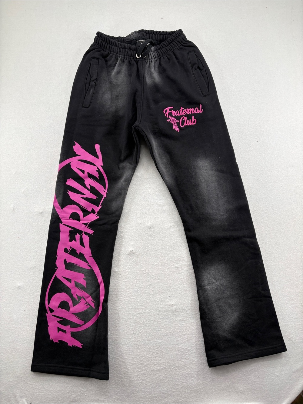 NEW! Black Joggers with Pink Script Branding
